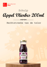 Sap - Fles 200 ml - Appel+Vlierbes - Schulp