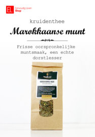 Thee  • Kruidenthee • Marokkaanse munt • 50 gram