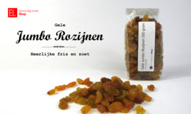 Vruchten - Rozijnen - Gele jumbo - 250 gram