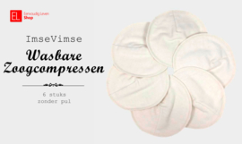Imse - Zoogcompressen - Soft & Absorbent - 6 stuks - Wit