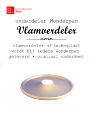 Onderdelen voor de Wonderpan - vlamverdeler