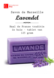 Savon de Marseille - 125 gram - Lavendel