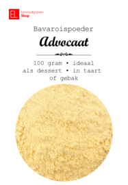 Bavaroispoeder - advocaat - 100 gram