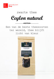 Thee  • Zwarte thee • Ceylon naturel • 50 gram