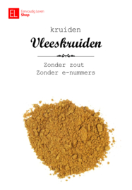 Kruidenmix - Vleeskruiden - e-nummervrij - zonder zout - 45 gram