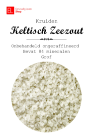 Zout - keltisch zeezout - grof - 1000 gram