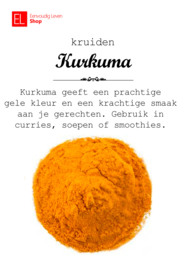 Kruiden - Kurkuma - 120 gram