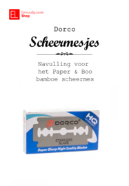 Scheren - Navulling scheermesjes - voor Paper & Boo bamboe scheermes