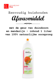 Afwasmiddel - AlmaWin - Duindoorn & Mandarijn - 1 liter