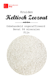 Zout - keltisch zeezout - fijn - 1000 gram