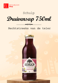 Sap - Fles 750 ml - Druiven - Schulp