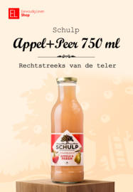 Sap - Fles 750 ml - Appel+Peer - Schulp