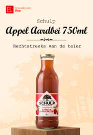 Sap - Fles 750 ml - Appel+Aardbei - Schulp