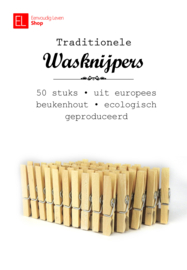 Wasknijpers - Traditioneel - 50 stuks - 72 mm lang