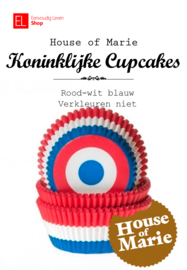 Cups - cupcake - House of Marie - Vlag NL Rood Wit Blauw - 50 stuks