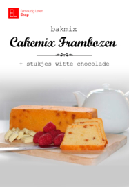 Bakmix - Cakemix - Frambozen met witte chocola - 425 gram