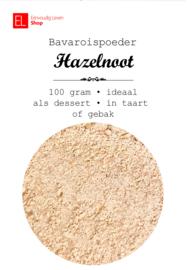Bavaroispoeder - hazelnoot - 100 gram