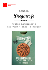 Deegmesje - brand new cake - incl. 5 mesjes - ufo vorm