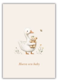 Wenskaart - Knuffelgans - Joke Ontwerpt