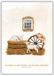 Wenskaart - Psalm 23 vers 1 - Joke Ontwerpt