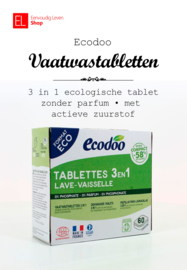 Vaatwastabletten - Ecodoo - 30 tabletten