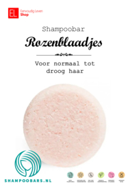 Shampoo Bars - Shampoo - Rozenblaadjes -  Voor normaal tot droog haar