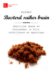 Suiker - Basterdsuiker - Bruin - 500 gram