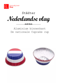 Cupcake cups - Städter - Nederlandse vlag - 50 stuks