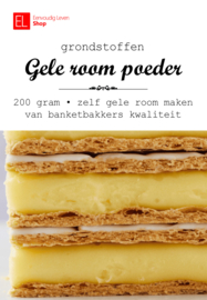 Gele Roompoeder - bakvast - alleen water toevoegen - 200 gr