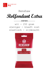 Rolfondant - Renshaw - 250 gram - Wit