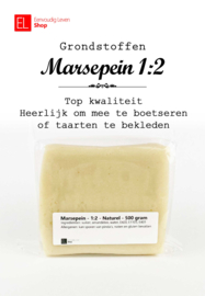 Marsepein - 1:2 kwaliteit - 500 gram