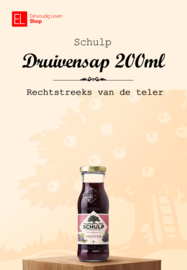 Sap - Fles 200 ml - Druiven - Schulp