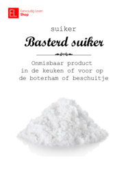 Suiker - Basterdsuiker - Wit-  500 gram
