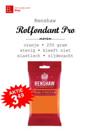Rolfondant - Renshaw - 250 gram - Oranje