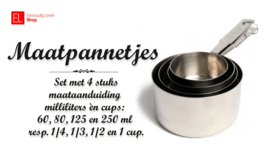 Maatcups - Set van 4 stuks