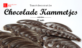 Chocolade - Taartdecoratie - Kammetjes - 20 stuks
