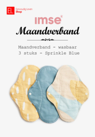 Imse - Sprinkle Blue - Maandverband Nacht - wasbaar - 3 stuks