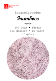 Bavaroispoeder - framboos - 100 gr