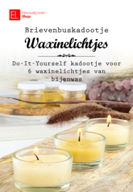 Brievenbuskadootje - Do-It-Yourself  - 6 sfeerlichtjes van bijenwas