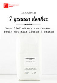 Broodmix - 7 granen - donker -  1000 gr