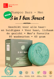 Shampoo Bars - 3 in 1 - Forest - Men's favorite