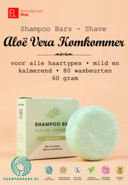Shampoo Bars - Shaving - Aloë vera + komkommer
