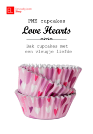 Cups - cupcake - PME - Hartjes - 30 stuks