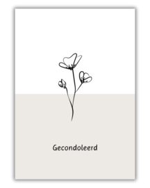 Wenskaart - Stijlvolle bloemmotief - Joke Ontwerpt