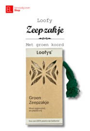 Zeepzakje - Loofy - met groen koord