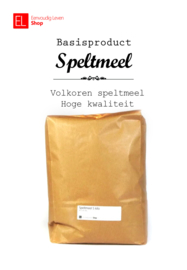 Basisproduct - Speltmeel - Volkoren - 5 kilo 