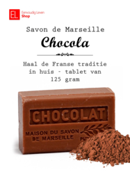 Savon de Marseille - 125 gram - Chocola
