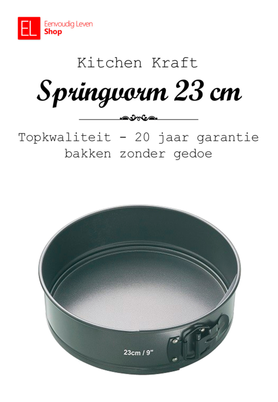 Tol worst zoon Bakvorm - Springvorm - 25 cm - 20 jaar garantie! | Keukenspullen |  Eenvoudig Leven Shop