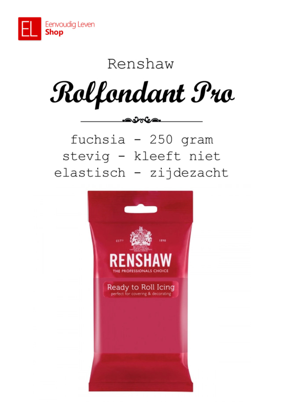 Rolfondant - Renshaw - 250 gram - Fuchsia