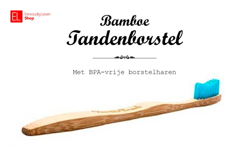 Tandenborstel - Bamboe - Blauw-